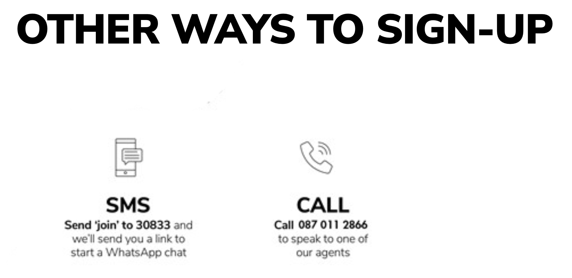 ways to sign up