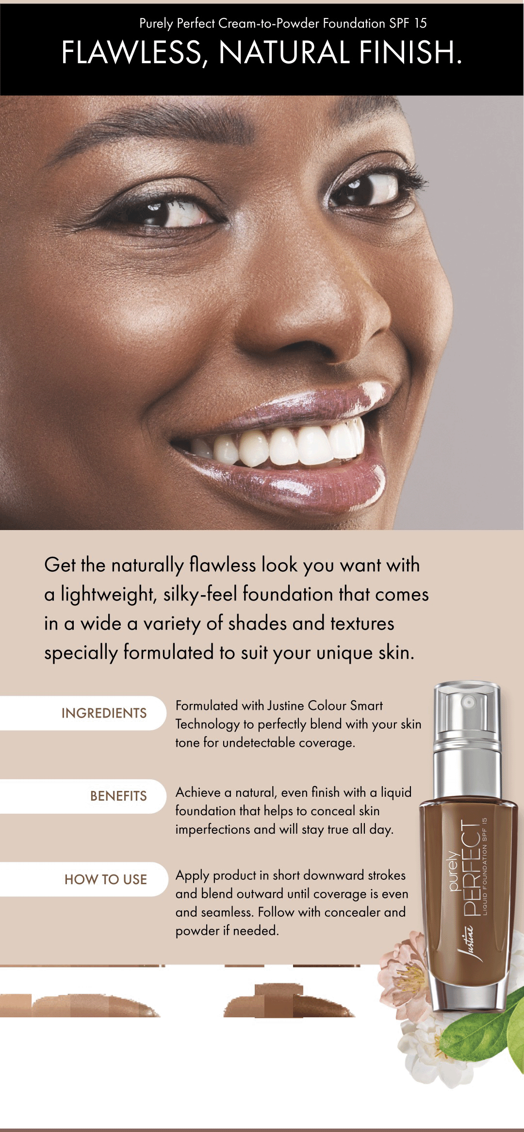 Purely Perfect Liquid Foundation SPF 15