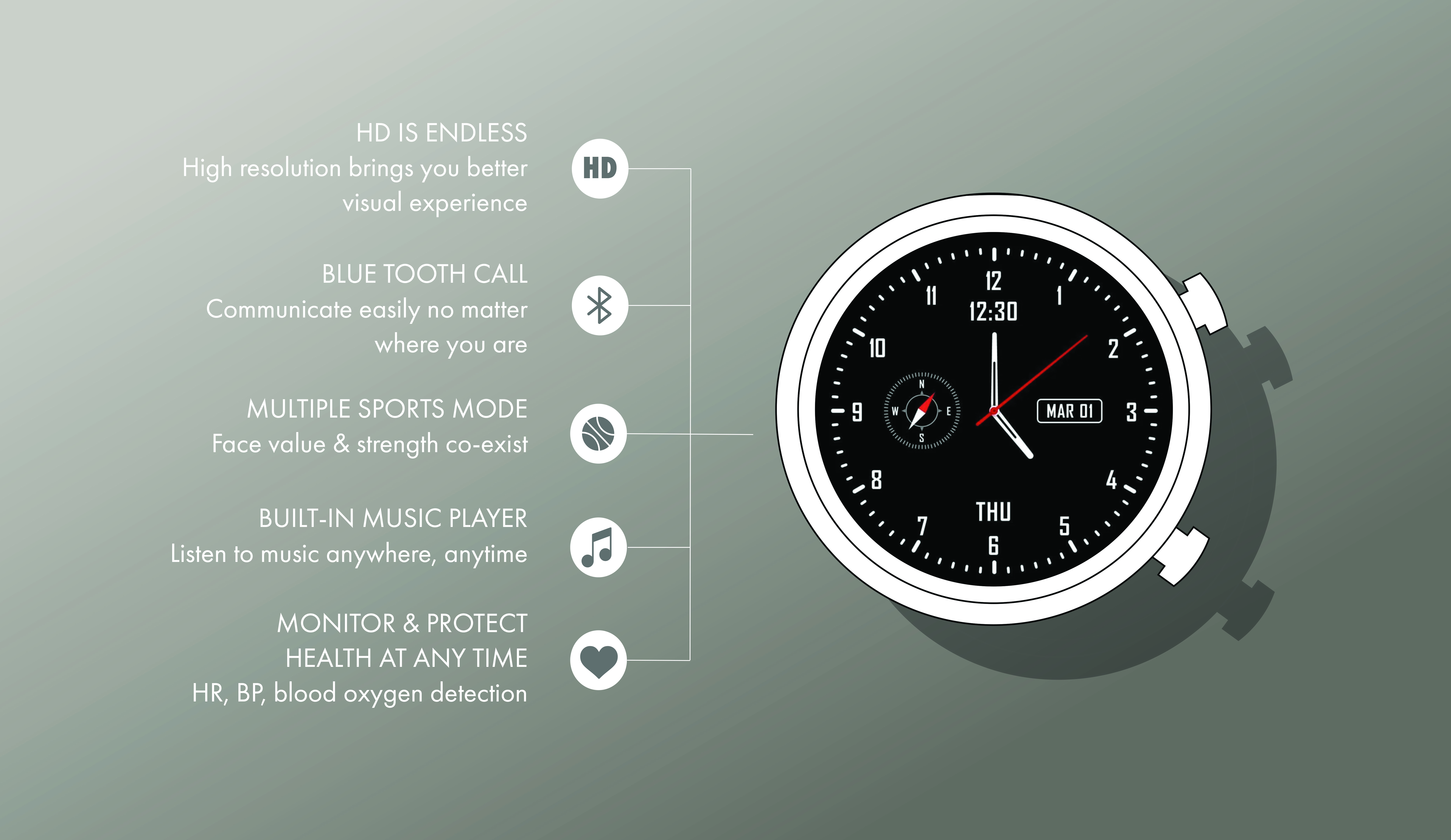 Ash Smart Watch Features