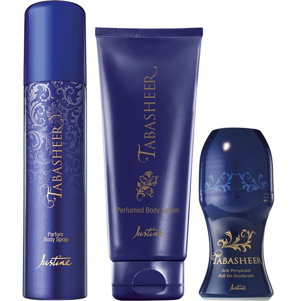 Tabasheer Parfum Body Spray, Perfumed Body Lotion & Roll-On Deodorant