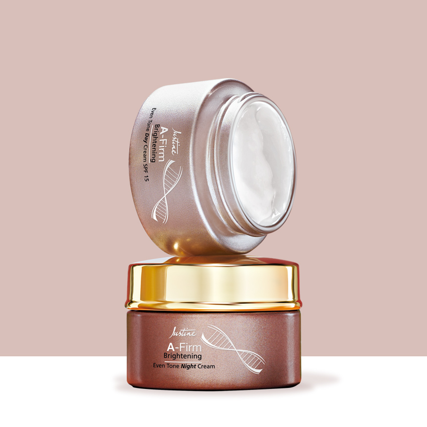 A-Firm Brightening Even Tone Day Cream SPF 15 & Night Cream
